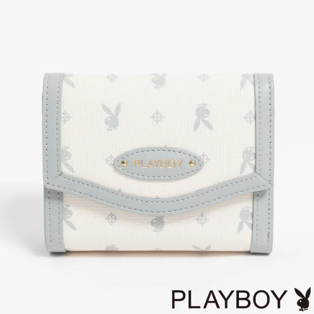 【PLAYBOY】短夾  Blissful系列(藍色)