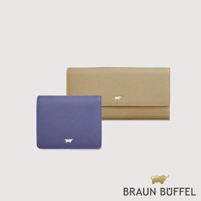 【BRAUN BUFFEL 德國小金牛】維那斯-C 12卡拉鍊長夾-黑色(BF868-602-BK) 錢包送禮推薦
