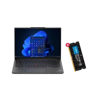 【ThinkPad 聯想】+16G記憶體組★14吋Ultra 7 Ai商用輕薄筆電(E14/Ultra 7-155H/16G可擴充/1TB SSD/W11H)
