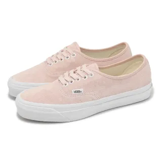 【VANS】休閒鞋 Lx Authentic 44 男鞋 女鞋 粉 白 麂皮 低筒 經典 板鞋 情侶鞋(VN000D5KESH)