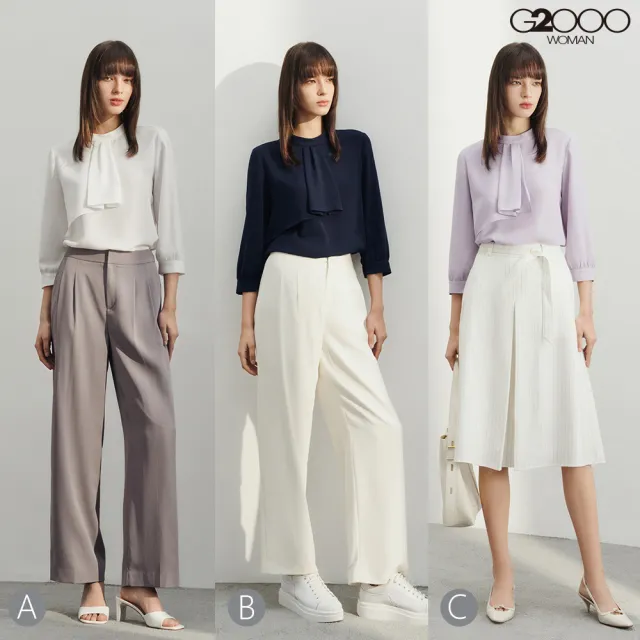 【G2000】女款 小立領長袖休閒上衣(3款可選)