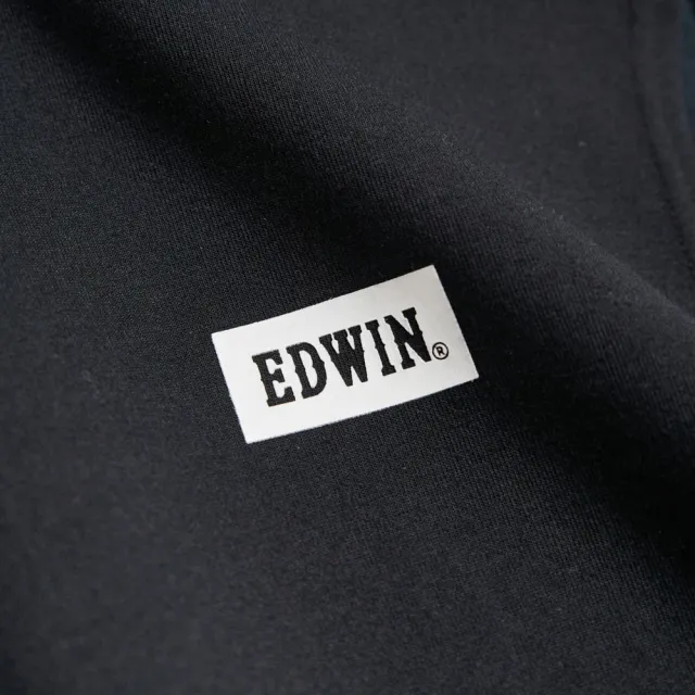 【EDWIN】男裝 涼爽系列 涼爽吸濕排汗無袖背心(黑色)