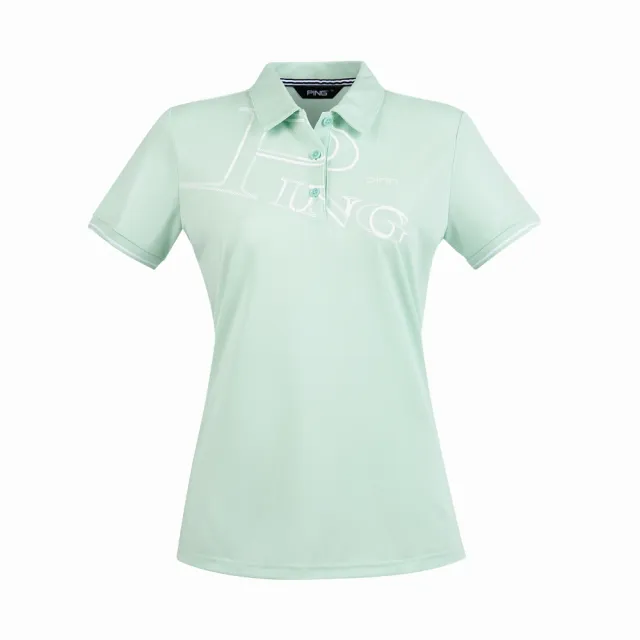【PING】女款網眼吸濕排汗抗UV高爾夫短袖POLO衫-共3色(GOLF/高爾夫球衫/RA25190)
