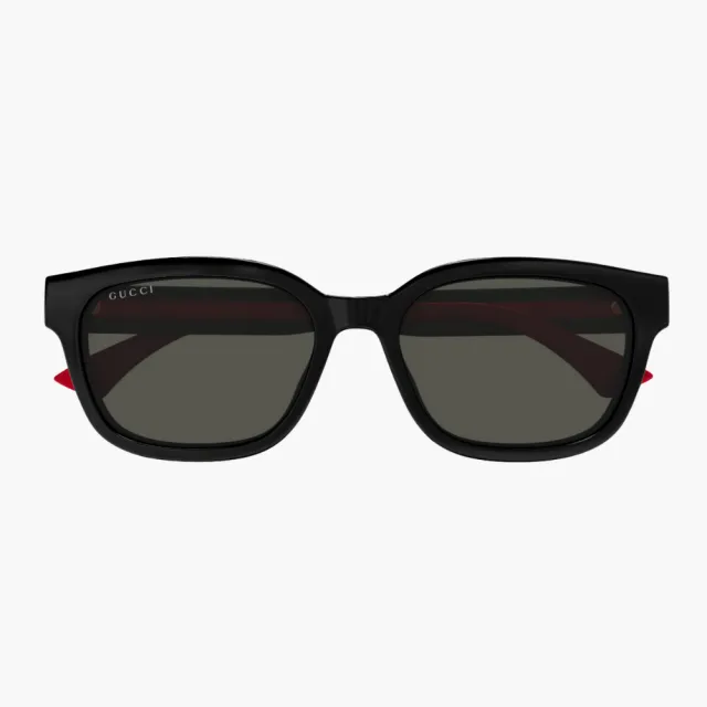 【GUCCI 古馳】方形膠框太陽眼鏡(GG1872SK-001 WEB 系列)