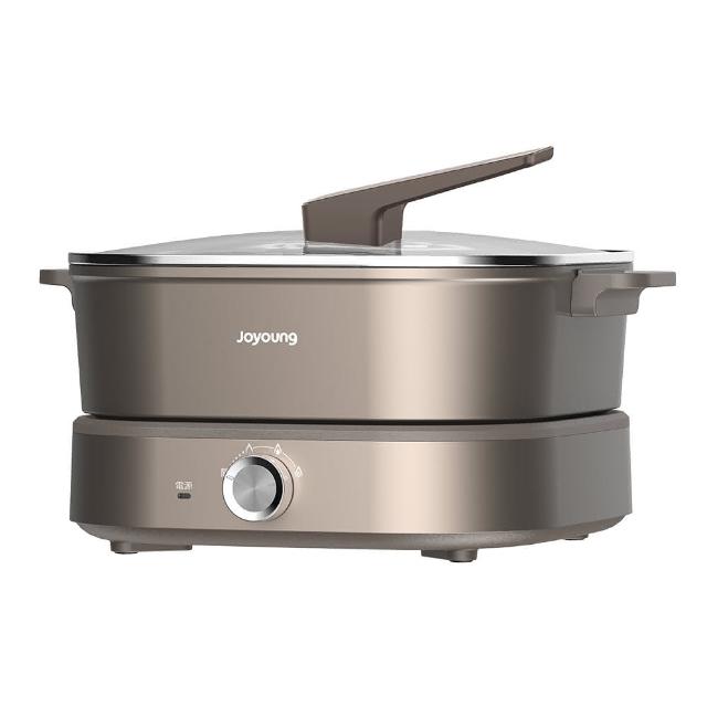 九陽 Joyoung M95 電火鍋,專為2人份家庭設計,採用不鏽鋼內鍋,耐用安全。1500W以上高功率,快速加熱煮食方便。尺寸360x300x252mm,重量5.4kg,適合小空間使用。110V/60Hz電壓,中國原產地,BSMI R3A020認證,享1年保固。金屬色系外觀時尚,完美適合煮湯、火鍋等日常烹飪需求。 Joyoung九陽 M95