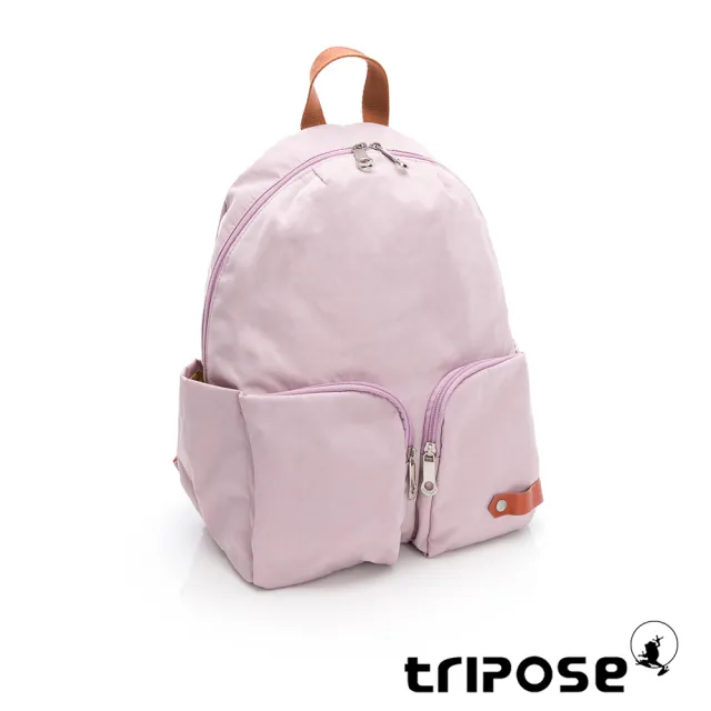 【tripose】CUBI微皺尼龍輕量後背包-大(手毬紫)