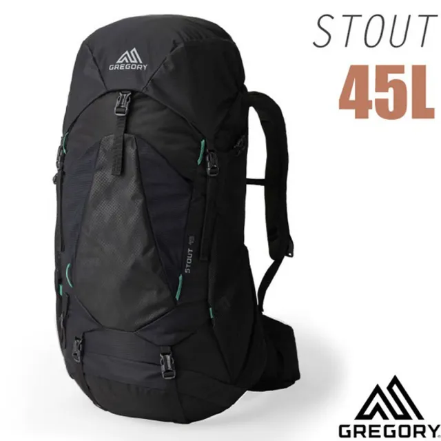 【Gregory】STOUT 45 男款專業健行登山背包/ 45L_VersaFit 可調式懸架系統(149375-A266 森林黑)