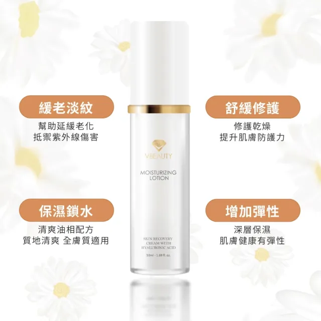 【V.Beauty 微媞生技】保濕修護乳液50ml(保濕/鎖水/修護/舒緩)