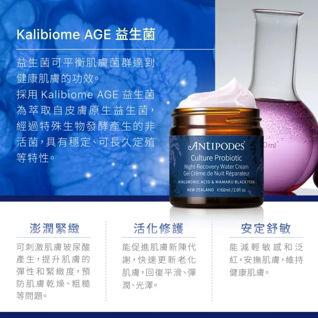 【Jollyard 潔麗雅】安緹芃-益生菌夜間修護凝霜(60ml)