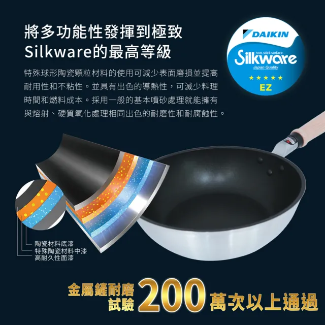 【hokua 北陸鍋具】日本製Mystar輕量級不沾黑金鋼深型平底鍋22cm(可用金屬鍋鏟烹飪)