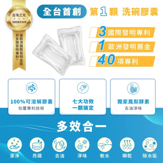 【清淨海】全效洗碗膠囊-除油淨味3g*30顆(洗碗膠囊)