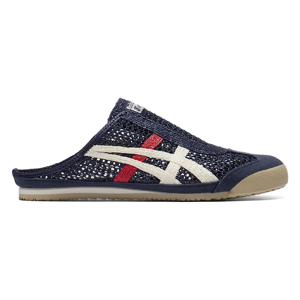 Onitsuka Tiger】鬼塚虎官方旗艦店墨藍底紅白虎爪紋MEXICO 66