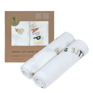 【Lassig】超柔手感竹纖維嬰兒包巾毯 2 入(快樂梨子)