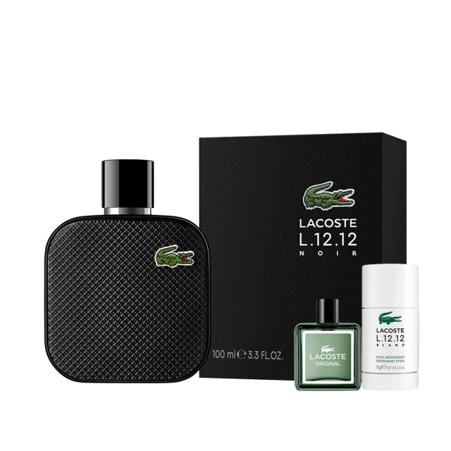 【LACOSTE】經典純黑淡香水100ml(贈隨機體香膏75g+小香乙瓶.專櫃公司貨)