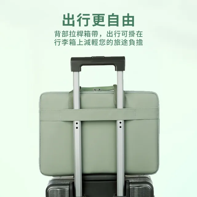 【YUNMI】全開式抗震防摔電腦包 Macbook 15.6吋 手提電腦包 筆電包 內膽包 公事包 休閒商務包