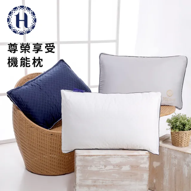 【Hilton 希爾頓】尊榮享受機能枕系列/二入組(枕頭/獨立筒枕/透氣枕/止鼾枕/石墨烯/涼感記憶枕)
