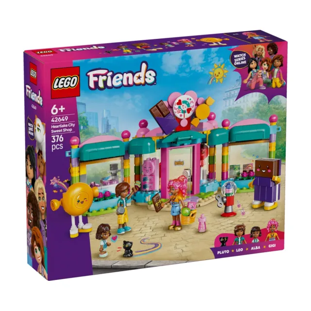 【LEGO 樂高】Friends 42649 心湖城糖果店(商店玩具 兒童玩具 積木 禮物)