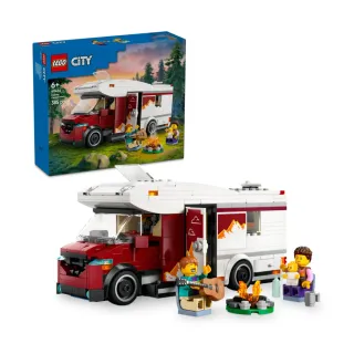 【LEGO 樂高】城市系列 60454 假期冒險露營車(交通工具玩具 兒童玩具 積木 禮物)