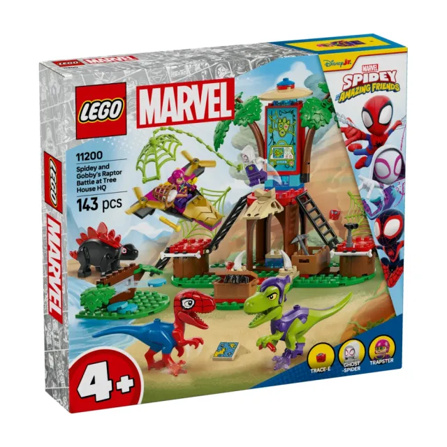 【LEGO 樂高】Spidey 11200 小蜘蛛和綠惡魔的樹屋總部迅猛龍大戰(漫威超級英雄 幼兒積木 兒童玩具 禮物)