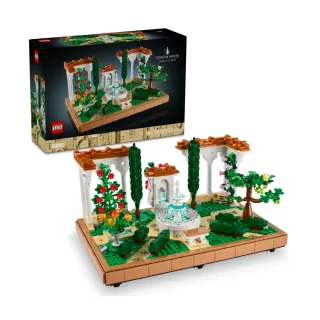 【LEGO 樂高】Icons 10359 噴泉庭園(西班牙花園 園藝景觀 居家擺設 玩具模型 禮物)