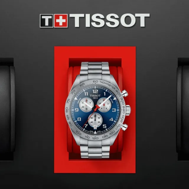 【TISSOT 天梭】PRS516 CHRONOGRAPH 三眼計時腕錶 錶 週年慶 雙11 (T1316171104200)