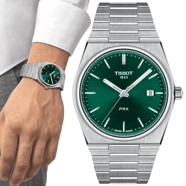 【TISSOT 天梭】PRX系列 1970年代復刻 時尚腕錶 推薦 送禮 畢業禮物 (T1374101109100)