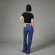 【Lee 官方旗艦】女裝 牛仔褲 / 牛仔寬褲 中藍洗水(LB417096319)