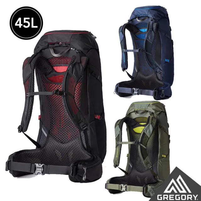 【Gregory官方直營】45L ZULU 登山背包 火山黑 榮光藍 牧草綠(抗撕裂 耐用 登山包 多日登山 水袋包)