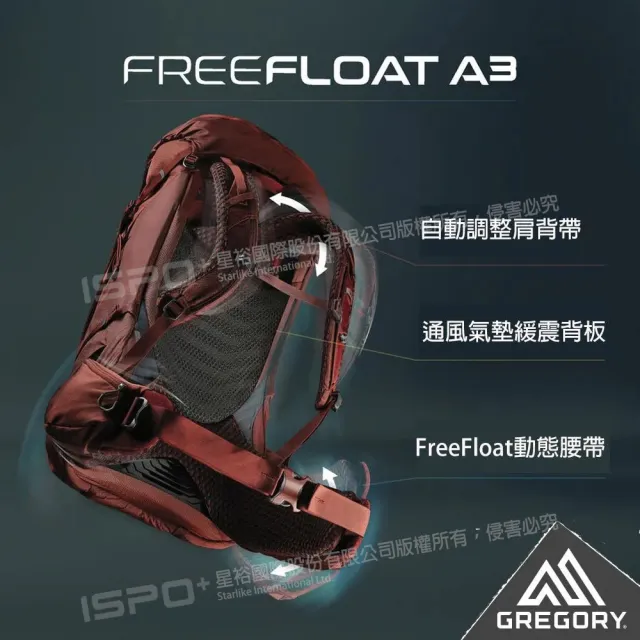 【Gregory官方直營】女 60L DEVA 登山背包 XS S 多款多色(抗撕裂 耐用 登山包 多日登山 水袋包)
