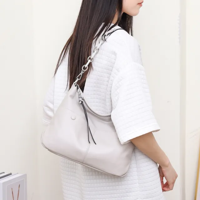 【VERTEX】頭層牛皮垂墜感兩用包-B