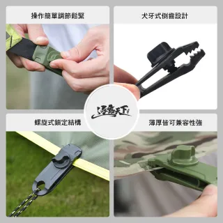 【逐露天下】鯊魚帳篷哈哈夾2.0(天幕夾 鱷魚夾 帳篷夾 固定夾 露營 逐露天下)
