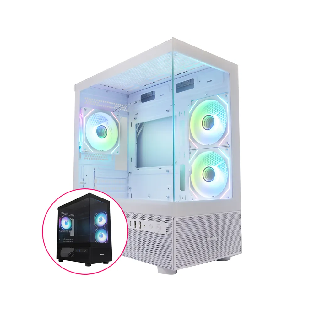 【微星平台】i7二十核RTX 5070 Win11{武鬥騎士W}海景房電競機(i7-14700F/B760/32G D5/1TB)