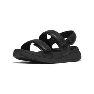 【FitFlop】F-MODE GO 可調式厚底後帶涼鞋-女(靚黑色)