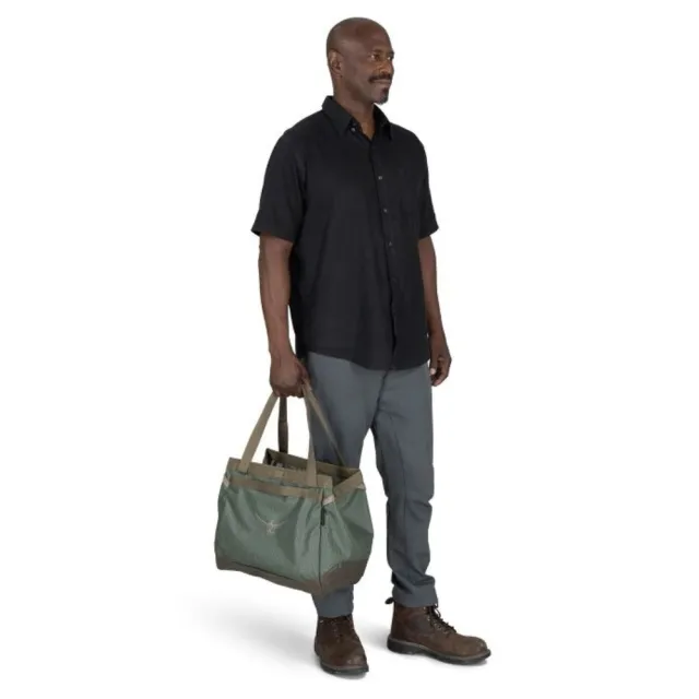 【Osprey】雙11 Transporter Gear Tote 28L 托特包 松針伯爵灰(旅行 戶外 日常使用)