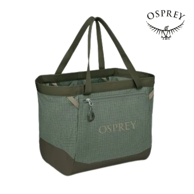 【Osprey】Transporter Gear Tote 28L 托特包 松針伯爵灰(旅行 戶外 日常使用)