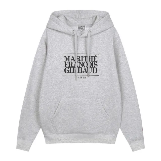 【MARITHE FRANCOIS GIRBAUD】官方旗艦 經典LOGO帽T MFG(淺麻灰)