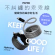 【YOMIX優迷】3入組★磁吸編織收納Type-C to C100W/C to Lightning30W快充線1M(支援i16/筆電快充/全線磁力)