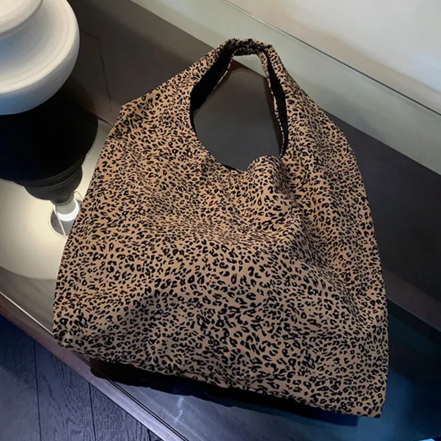 【LEESA】雙11 尼龍包包\腋下包\豹紋包包\購物袋\休閒大包\單肩大包\輕便包包\大容量手提包\托 