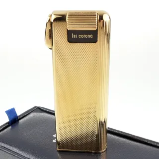 【im corona】Pipe Master系列-電子式煙斗專用打火機(金色拋光菱格紋款 NO.33-5202)