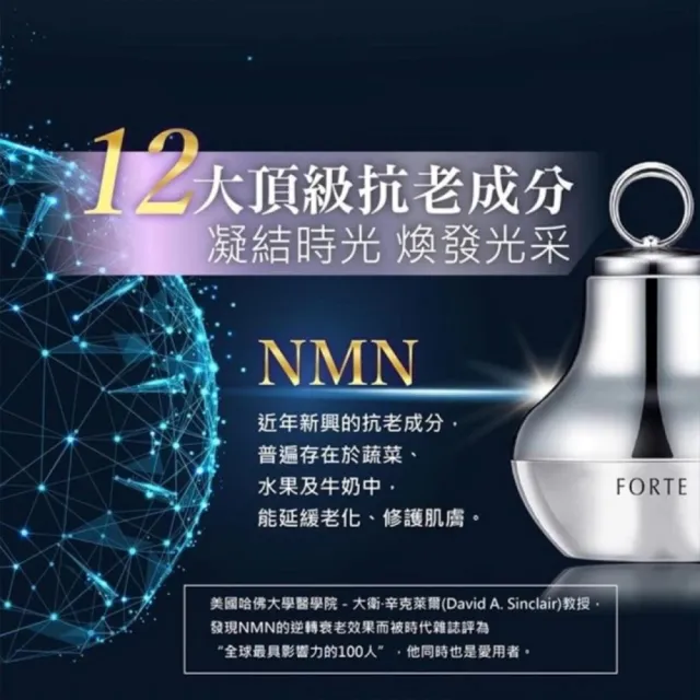 【FORTE】NMN凝時抗老淨白導入霜30g/盒(女神伊登推薦)