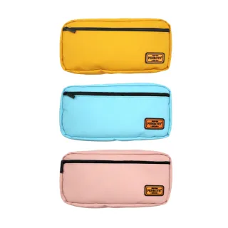 【PENROTE 筆樂】防濺水雙拉鍊收納袋(收納袋、筆袋、文具用品)