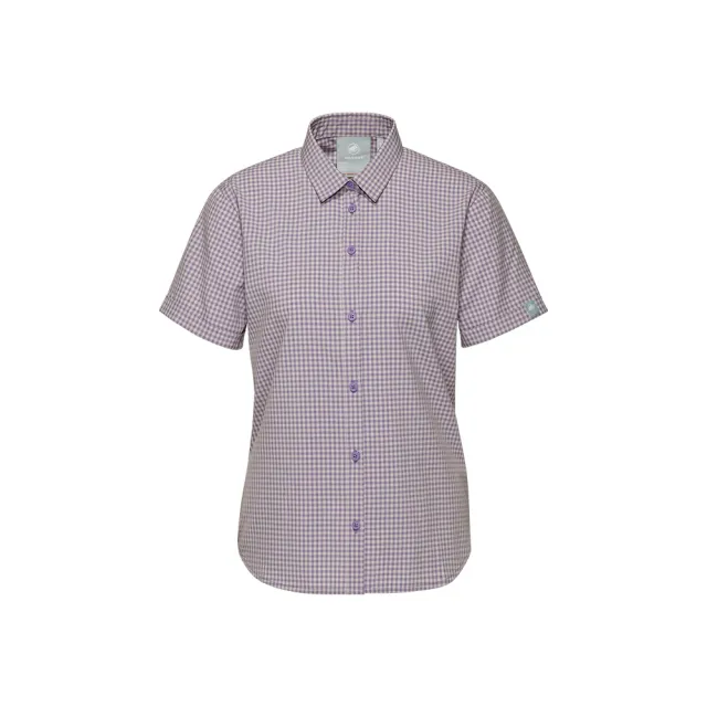 【Mammut 長毛象官方直營】Aada Shirt 輕盈防曬柔軟短袖襯衫 女款 薰衣草紫/紫風輪 #1015-01240