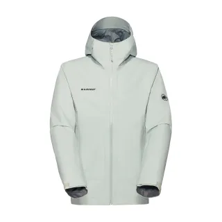 【Mammut 長毛象官方直營】Treeline HS Hooded Jacket GTX輕量防水連帽外套 男款 鼠尾草銀綠 #1010-31420