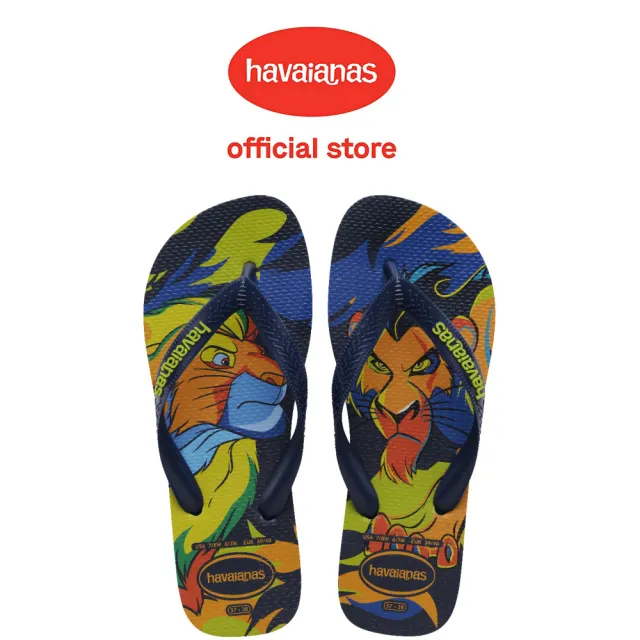 【havaianas 哈瓦仕】拖鞋 男鞋 女鞋 夾腳拖 迪士尼 獅子王 Top Disney Classics 藍 4148941-0555U(哈瓦士)
