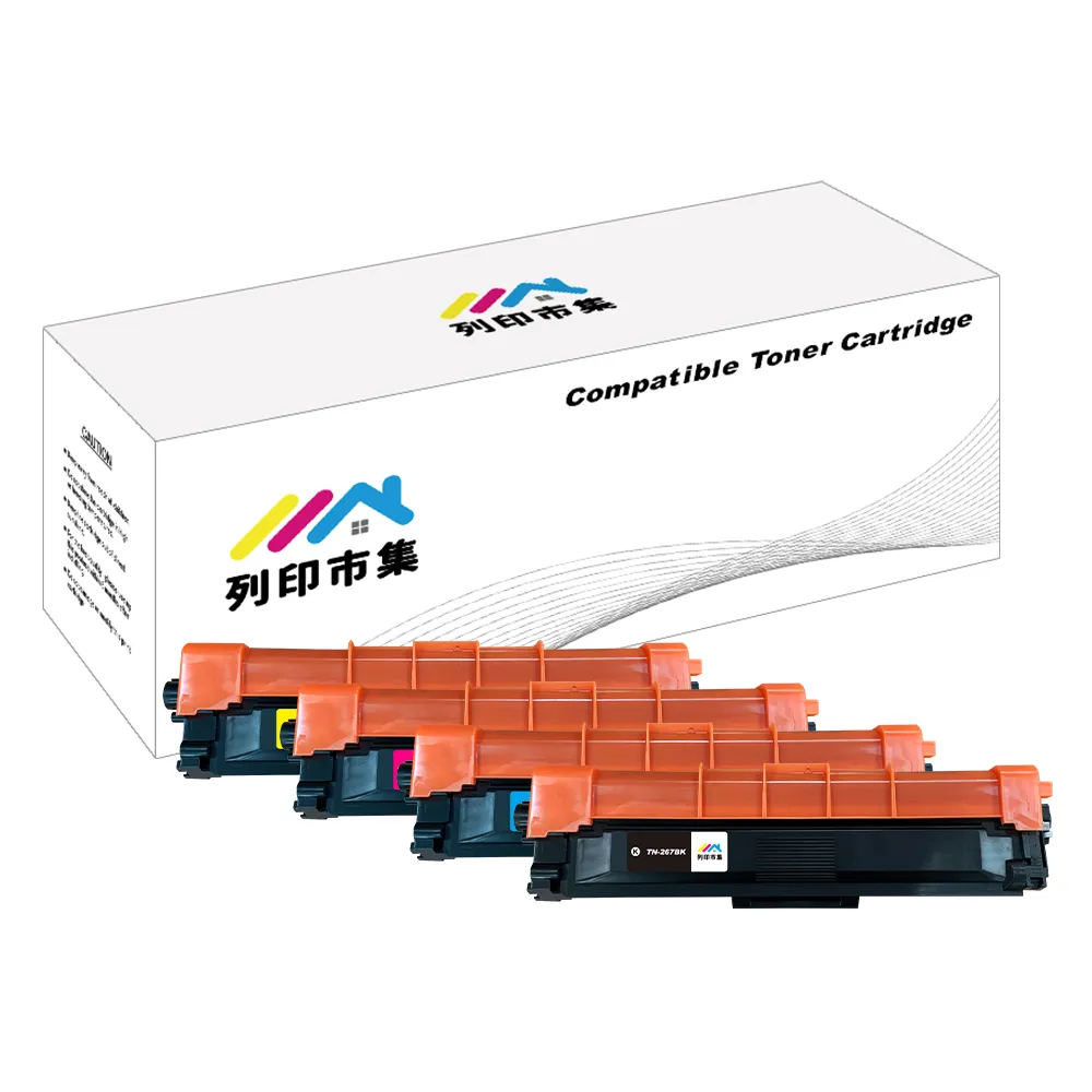 【列印市集】for Brother 1黑3彩超值組 TN-267BK/TN-267C/TN-267M/TN-267Y 高容量 相容 副廠碳粉匣