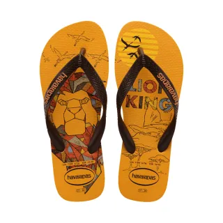 【havaianas 哈瓦仕】拖鞋 男鞋 女鞋 夾腳拖 迪士尼 獅子王 橘黃 4148941-1740U(哈瓦士)