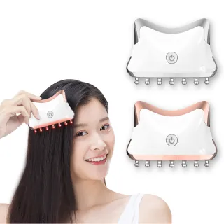 【Beroso 倍麗森】全方位頭部美容按摩器 美喵機 AB0053(頭皮SPA 頭部按摩 頭皮梳 尾牙禮品)