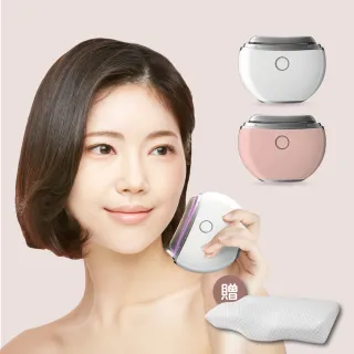 【Beroso 倍麗森】買一送一-緊緻美顏溫感按摩儀+贈護頸枕頭(拉提美容儀 臉部美容儀 護頸枕)