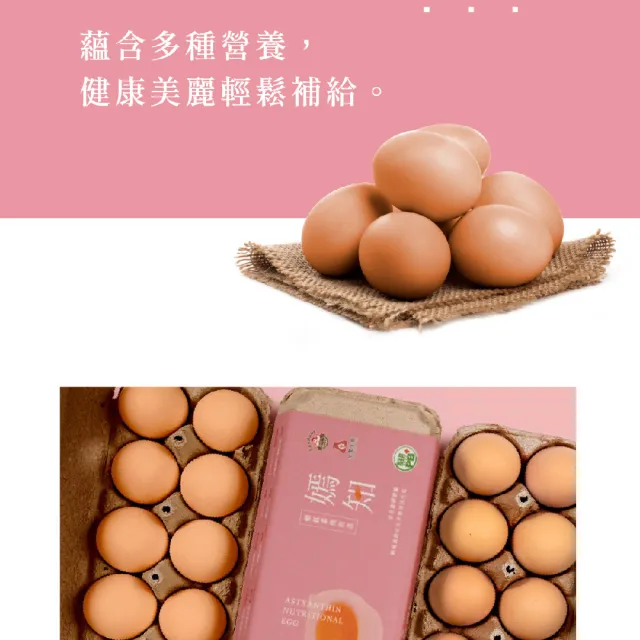 【咱兜ㄟ養雞場】嫣知蝦紅素機能蛋/紅殼/40入宅配禮盒組(機能蛋專家/平飼/美麗升級/永續農業)