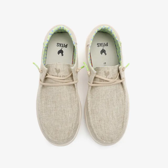 【Walk In Pitas】女鞋 BLOCK POPPY 厚底時尚懶人鞋/休閒鞋(PI2518-082 青檸奶咖)